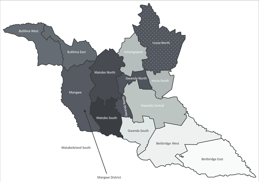 Home Mangwe RDC   Position Of Mangwe District In Matabeleland South Province Zimbabwe 